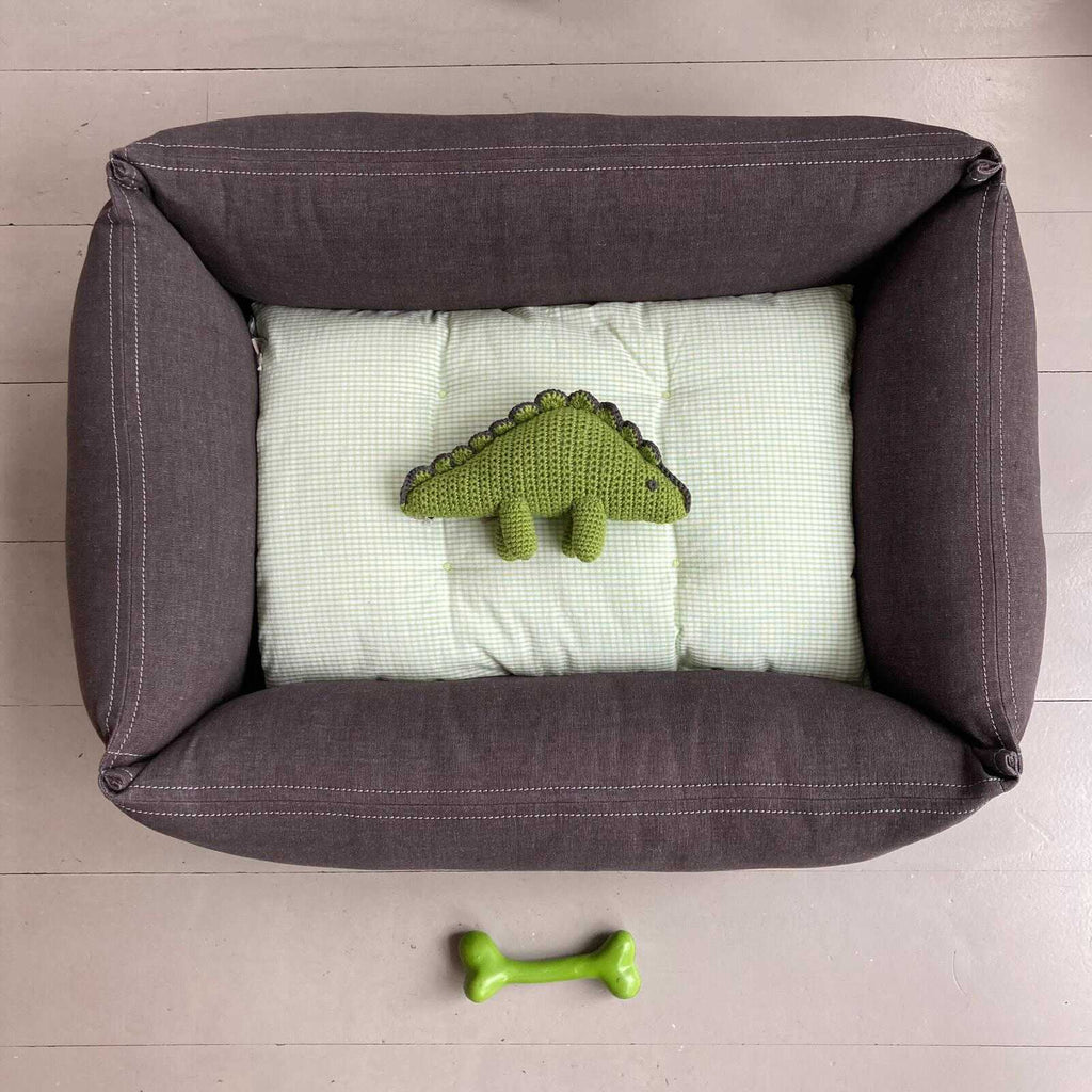 Jouet pour chien en forme d'os en caoutchouc